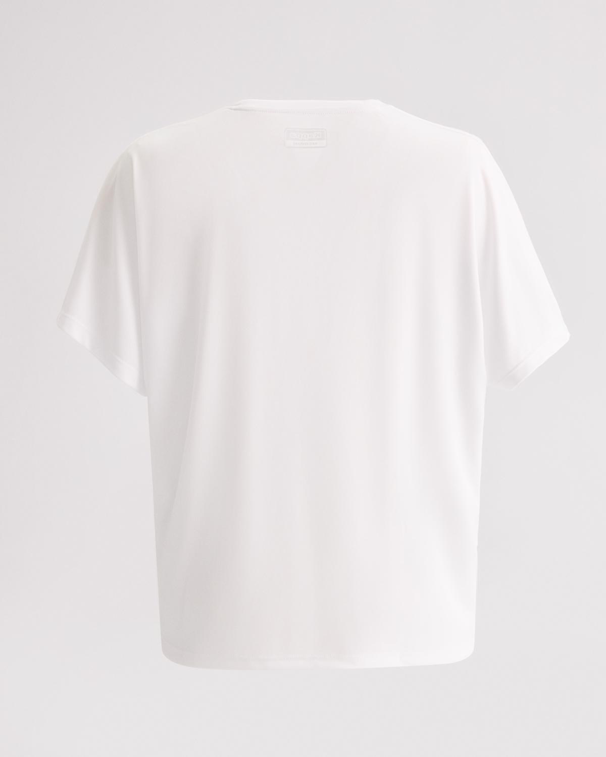 Kappa Kadın T-Shirt 331E87W Whıte - Black