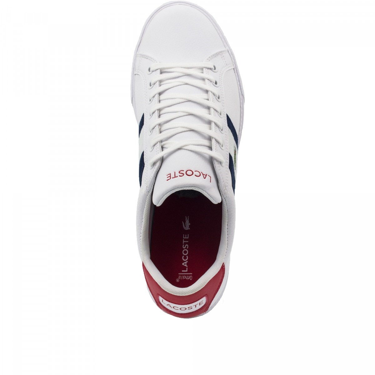 Lacoste Erkek Ayakkabı 739SMA0084 Beyaz / Lacivert / Kırmızı
