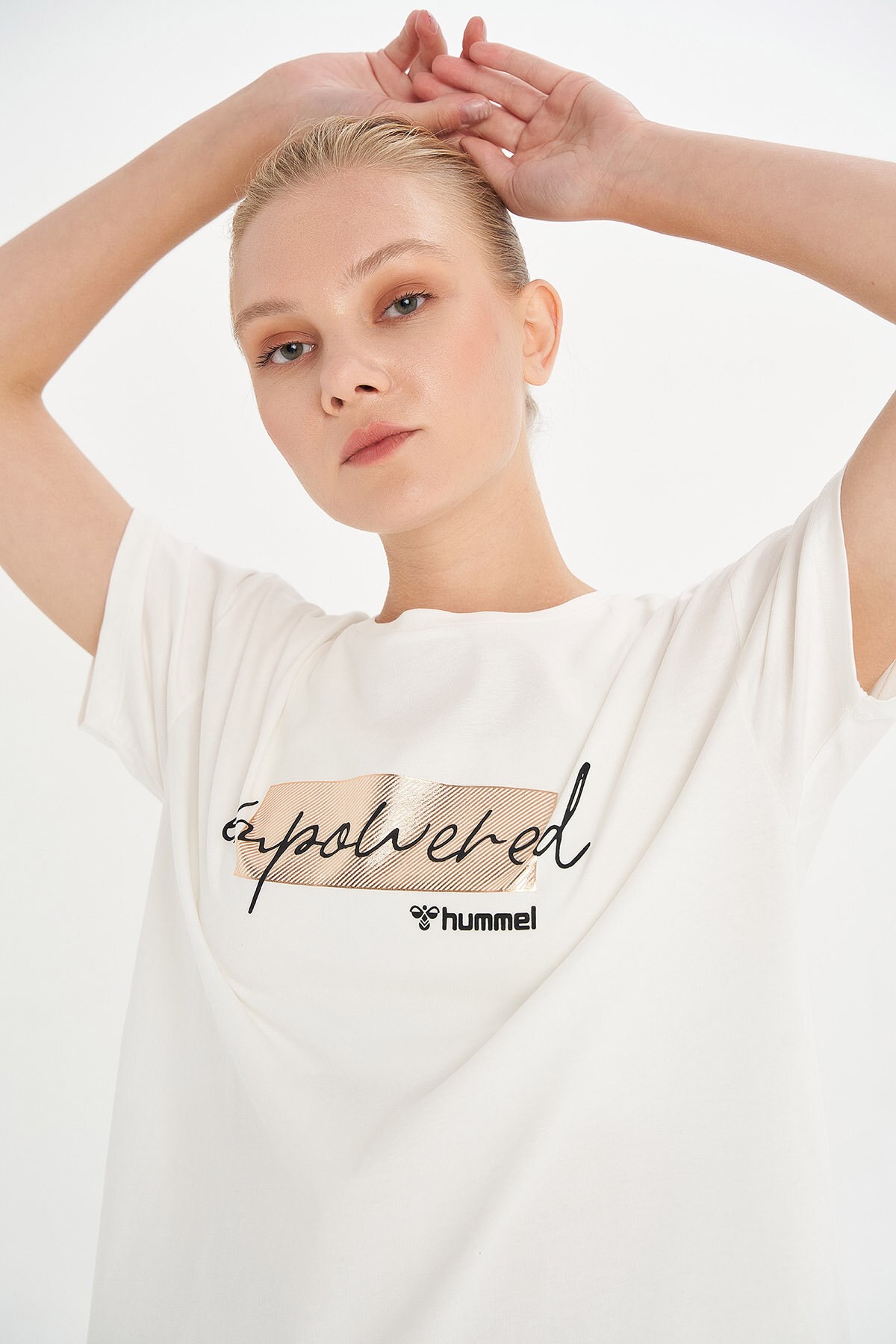 Hummel Kadın T-Shirt 911477-9003 Off Whıte