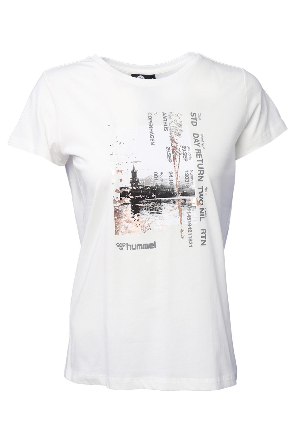 Hummel Kadın T-Shirt 911490-9003 Off Whıte