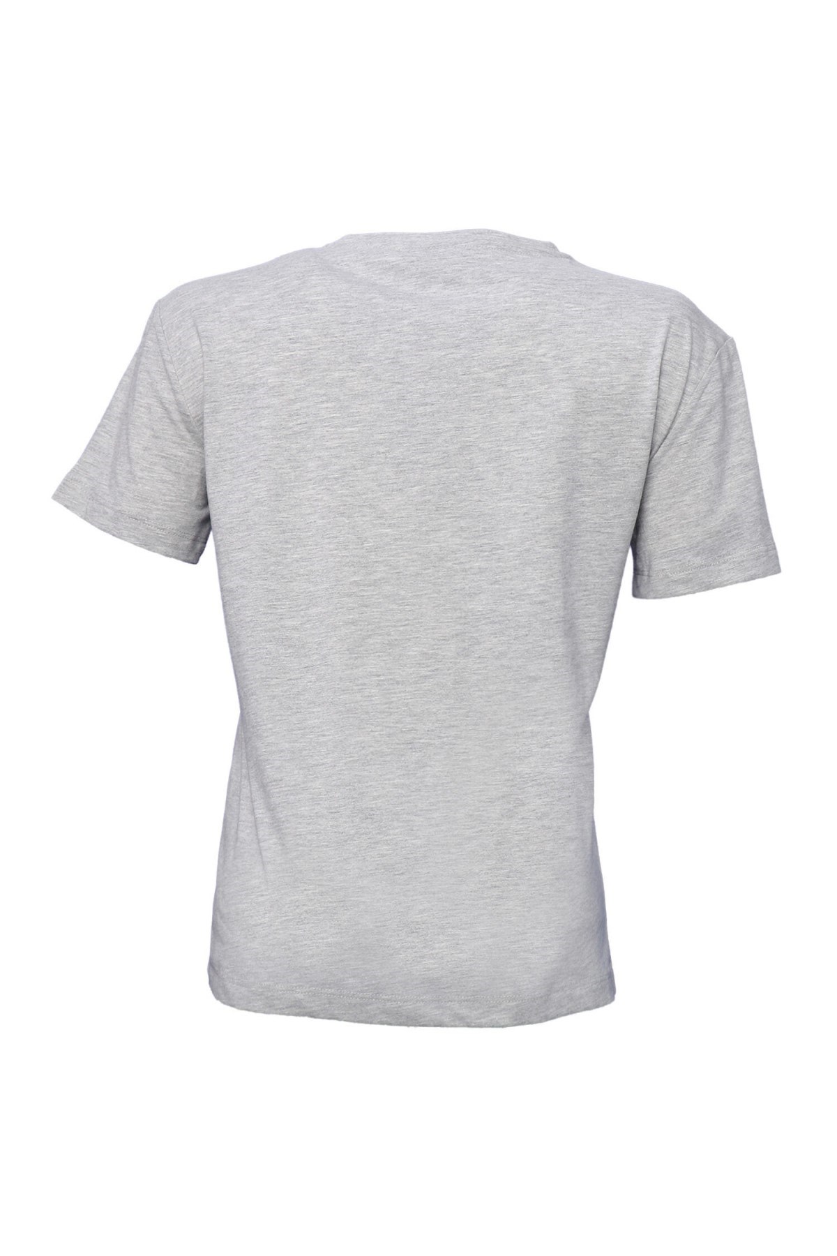 Hummel Kadın T-Shirt 911549-2010 Lıght Grey Melange