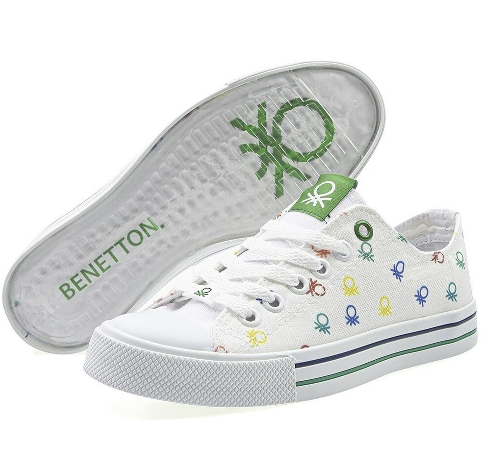 Benetton Kadın Ayakkabı BN-30187 19-Beyaz