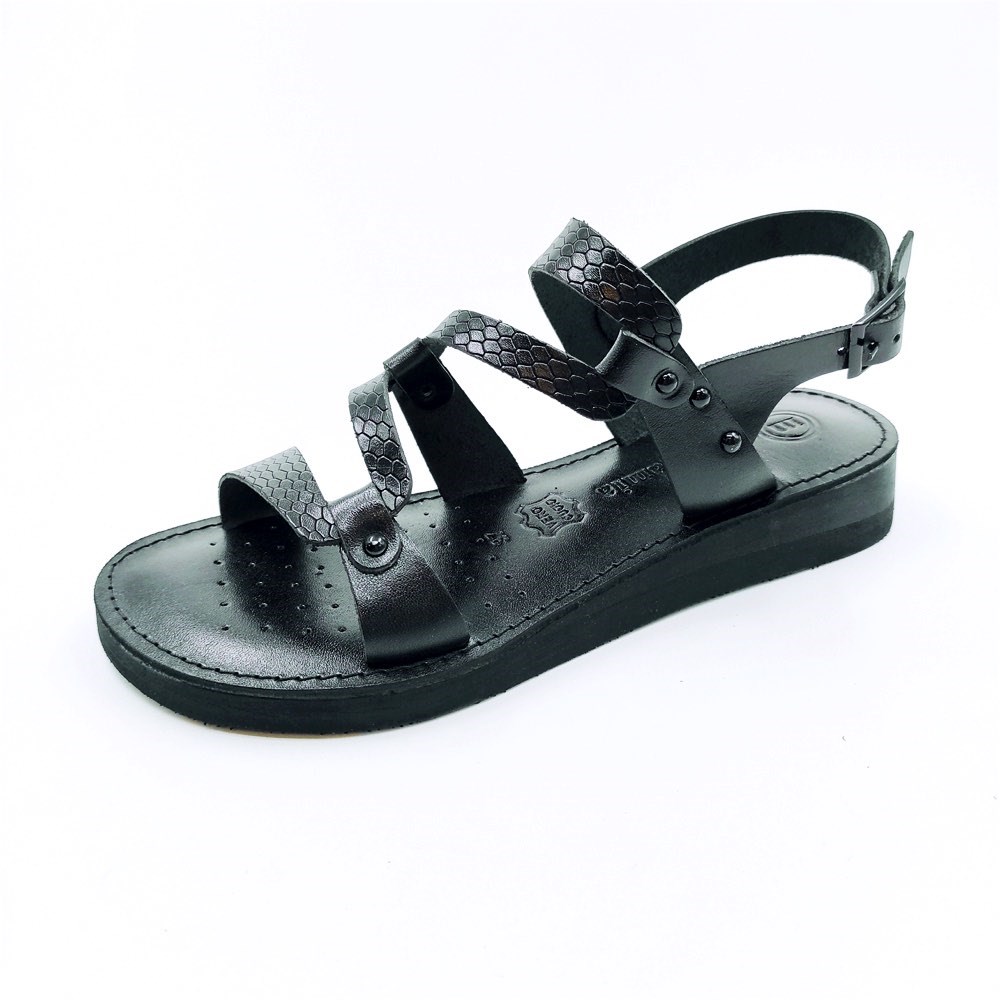 Mammamia Kadın Sandalet D21YS-1000 Siyah Faber/Siyah Yılan