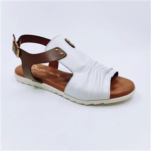 Mammamia Kadın Sandalet D21YS-1210 Beyaz Faber