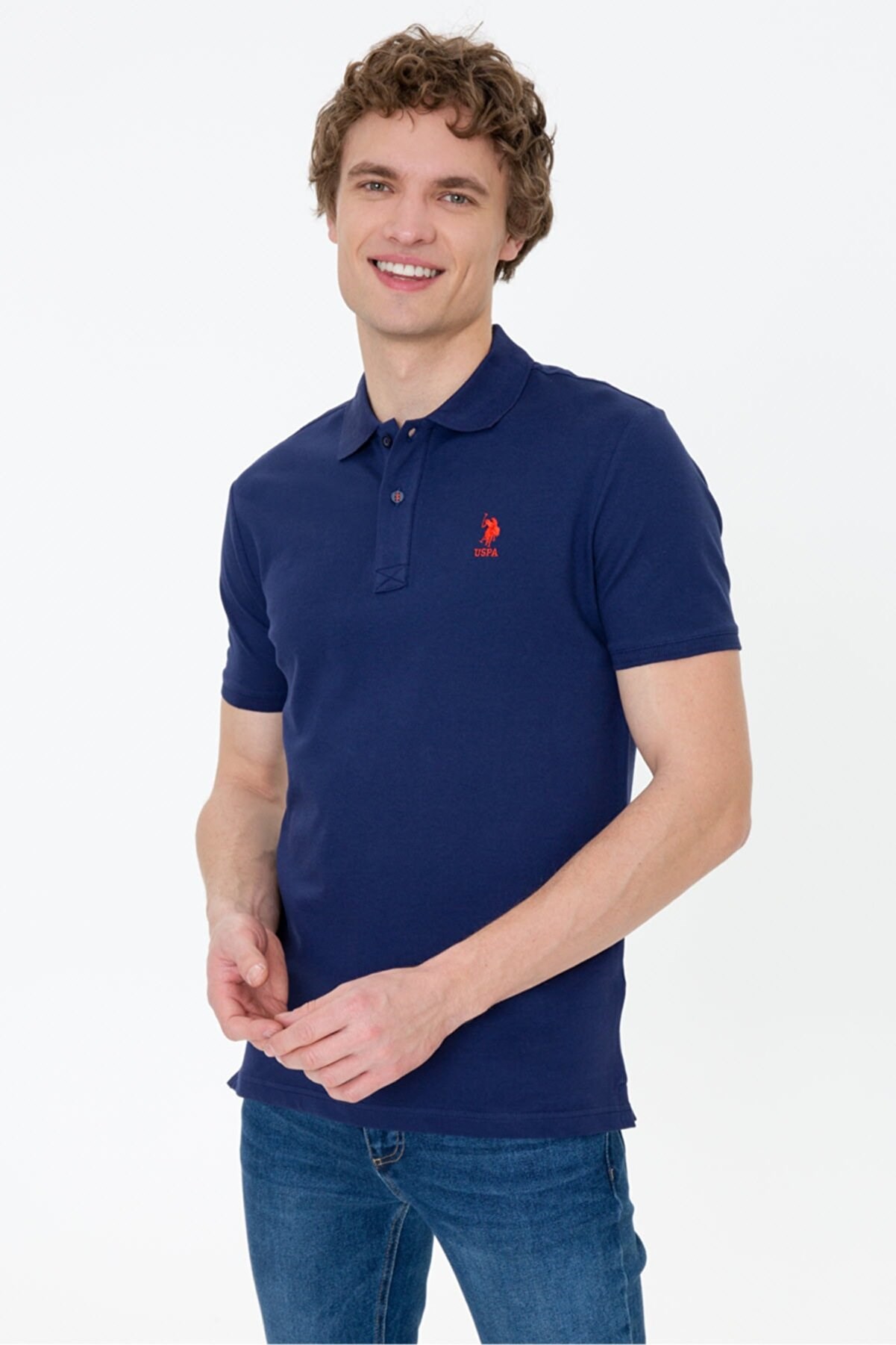 US Polo Assn Erkek T-Shirt G081SZ011-1350507 Lacivert