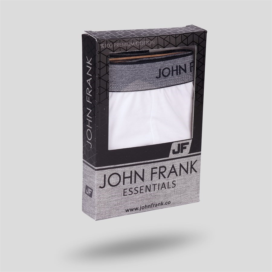 John Frank Erkek Boxer JFBES01 Beyaz