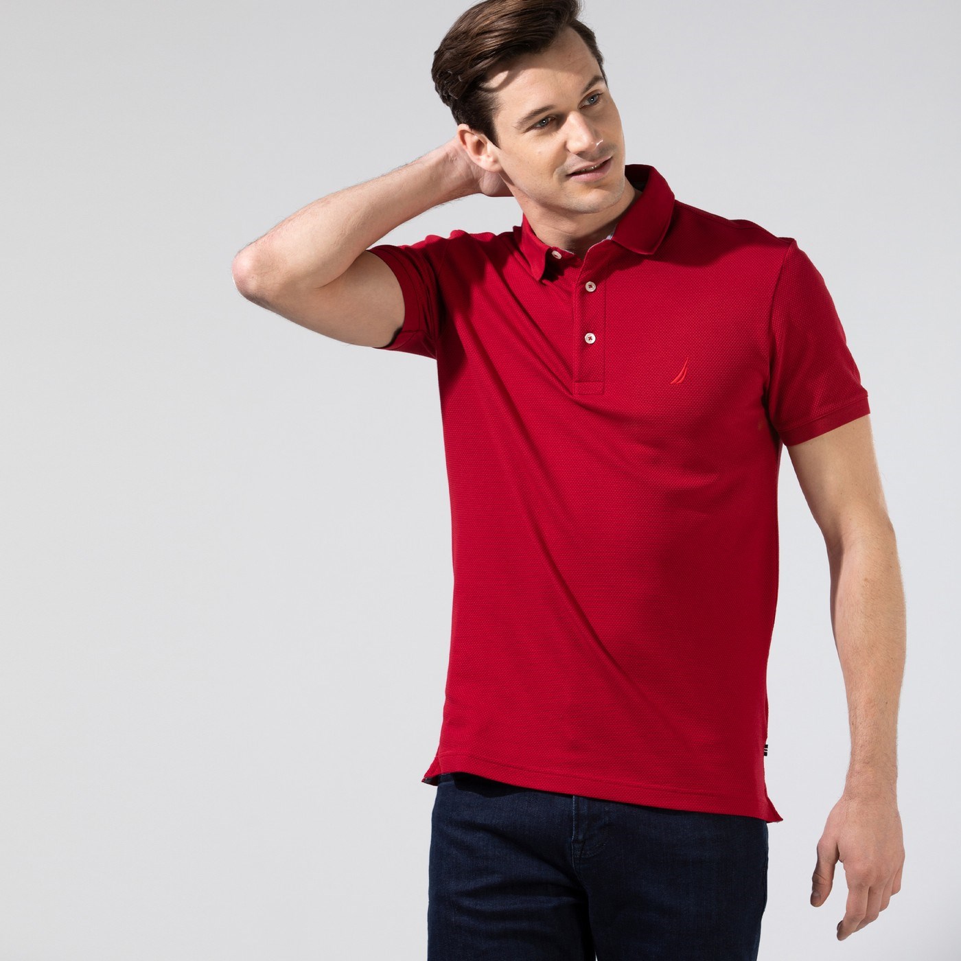 Nautica Erkek T-Shirt K15652T Kırmızı