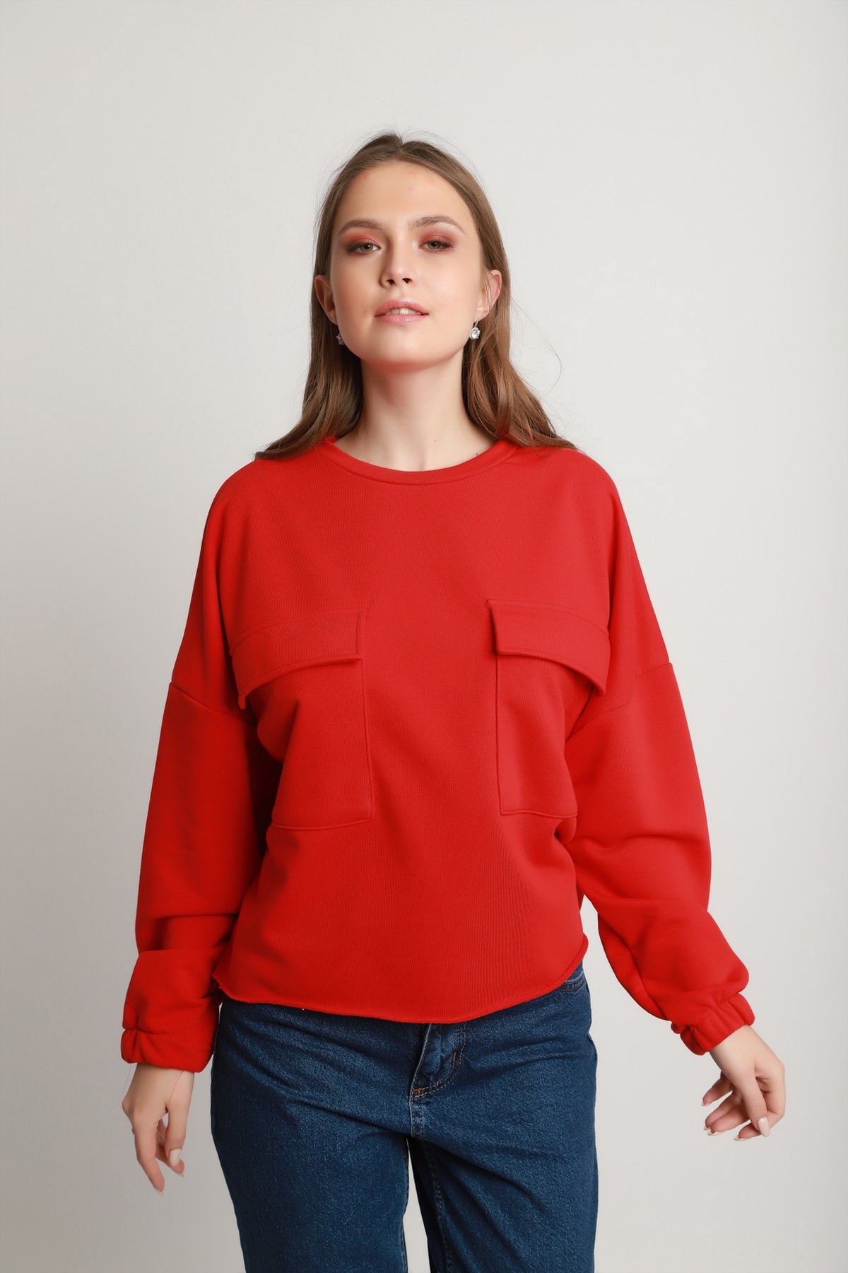 Manche Kadın S-Shirt MK19W274828 Kırmızı