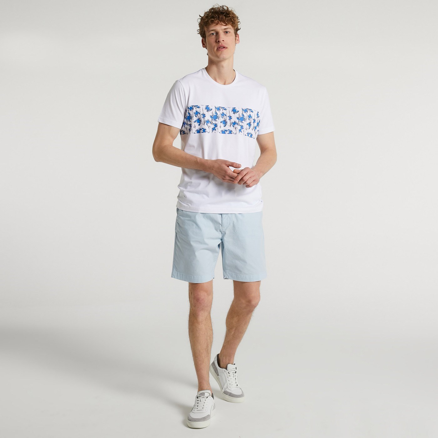 Nautica Erkek T-Shirt V25107T Beyaz