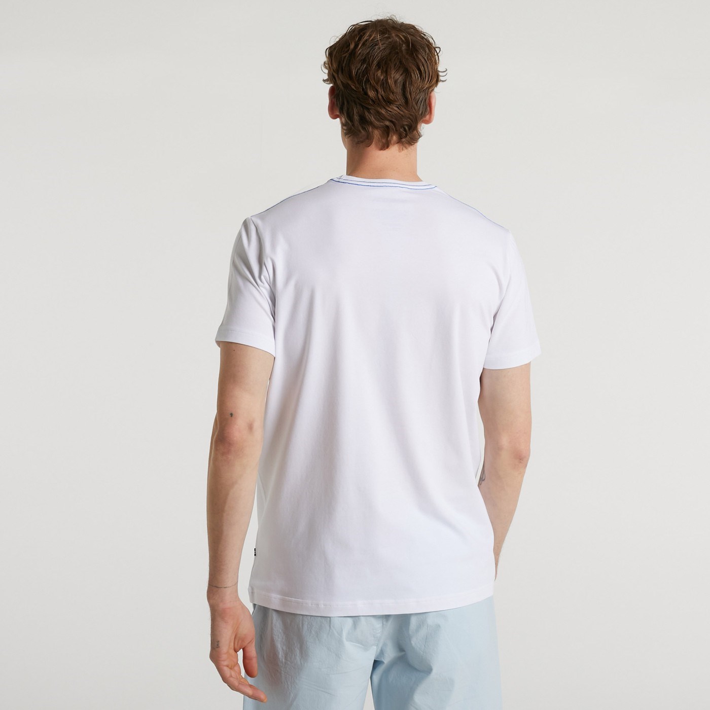 Nautica Erkek T-Shirt V25107T Beyaz