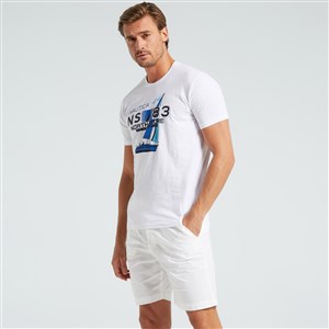Nautica Erkek T-Shirt VC25113T Beyaz