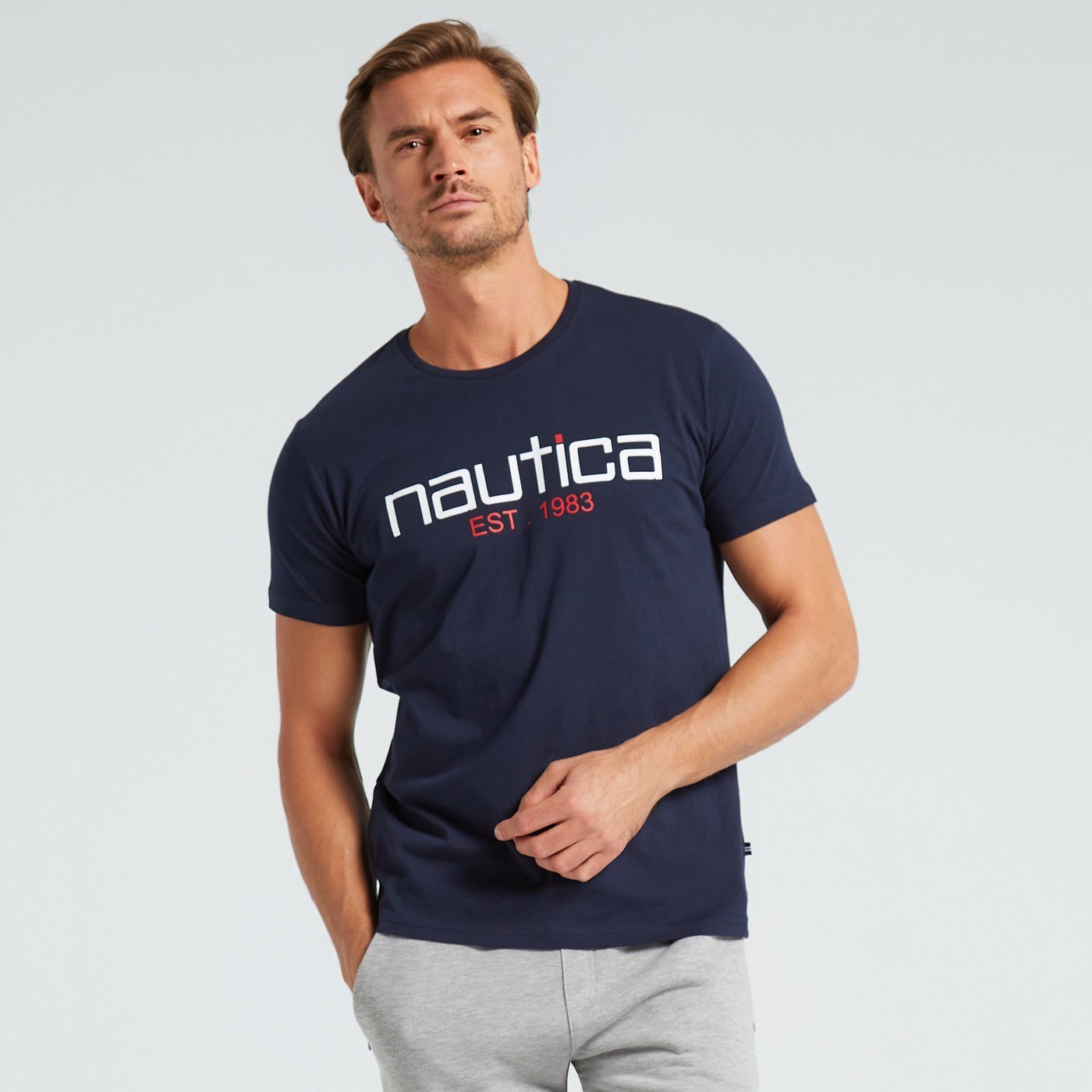 Nautica Erkek T-Shirt VC25317T Lacıvert