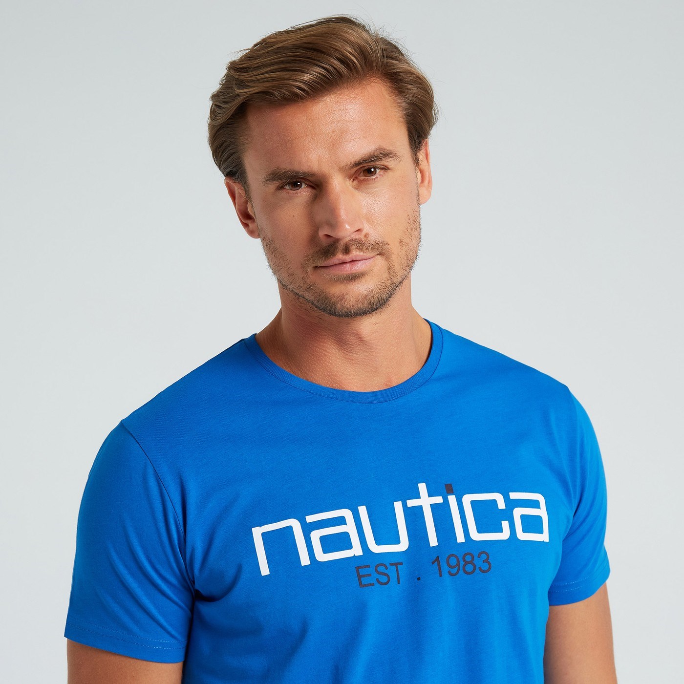 Nautica Erkek T-Shirt VC25317T Saks Mavısı