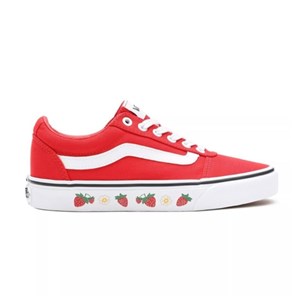 Vans Kadın Ayakkabı VN0A3IUN57Q1 (Strawberry Sidewall) High Risk Red/White