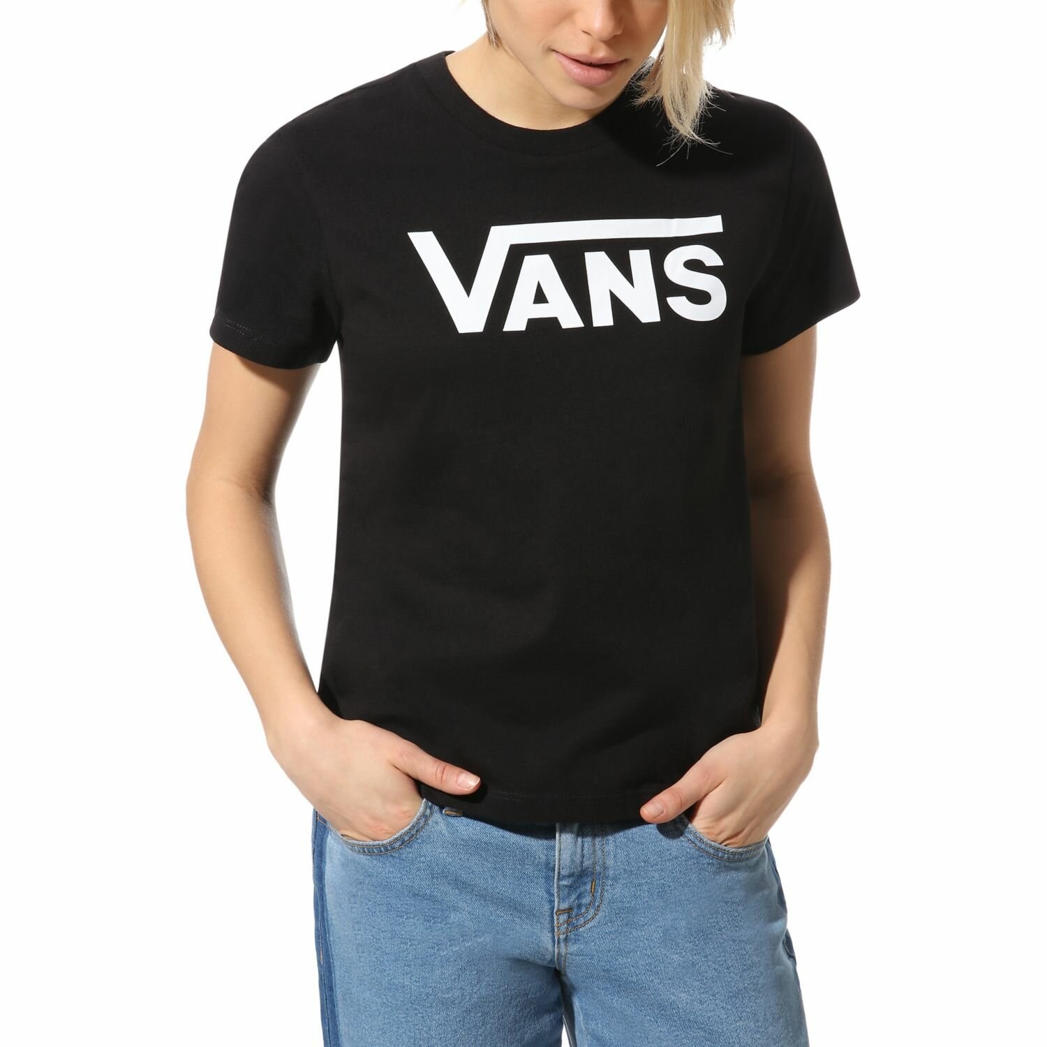 Vans Kadın T-Shirt VN0A3UP4BLK1 Black