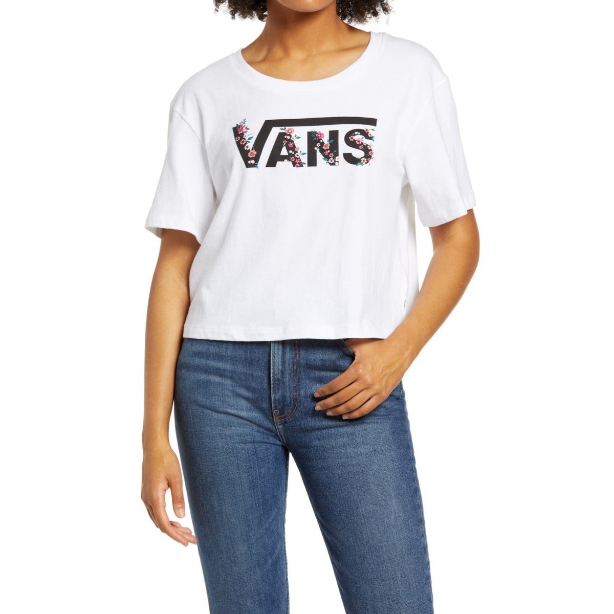 Vans Kadın T-Shirt VN0A4SDTWHT1 Whıte